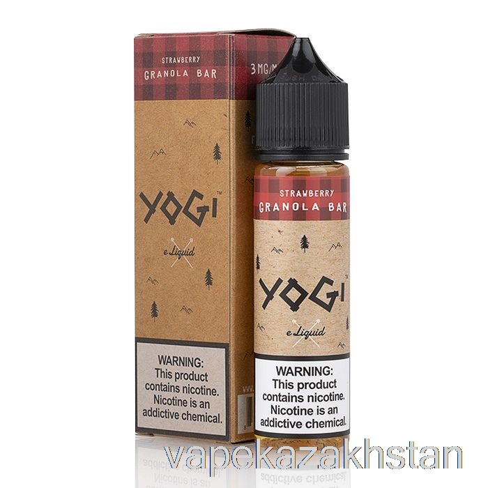 Vape Disposable Strawberry Granola Bar - Yogi E-Liquid - 60mL 3mg